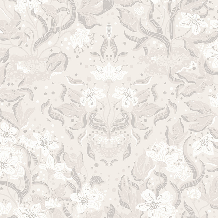 Lisa Floral Damask Wallpaper
