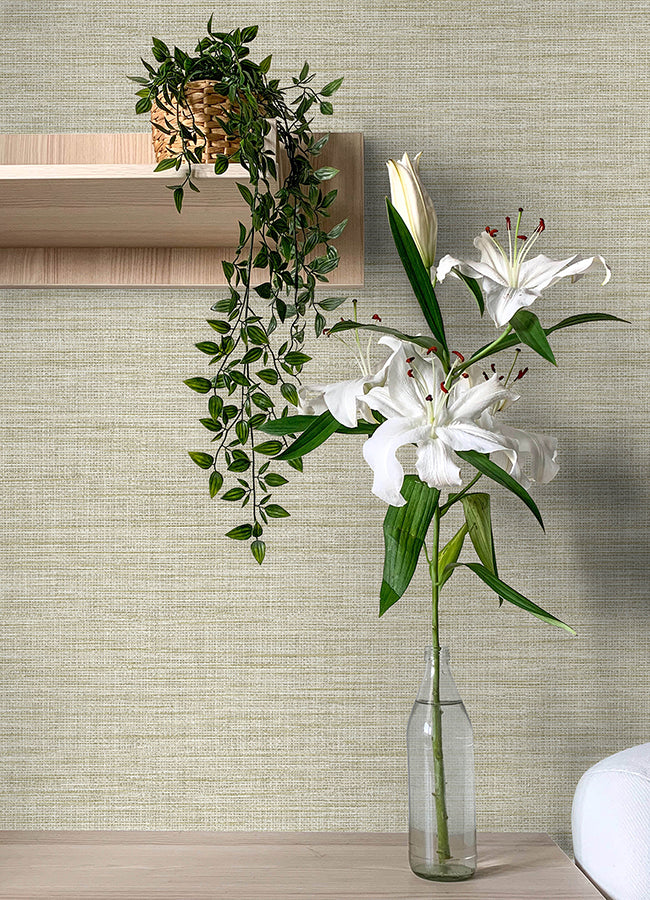 Exhale Linen Look Wallpaper