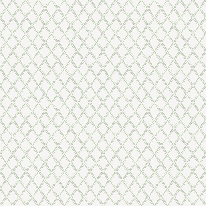 Trevor Leaf Trellis Wallpaper