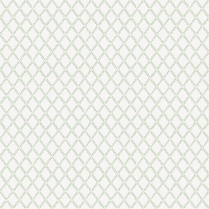 Trevor Leaf Trellis Wallpaper