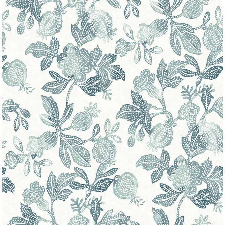 Beach Rose Floral Wallpaper