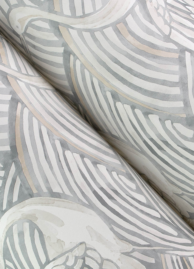 Egret Tidal Dance Wallpaper