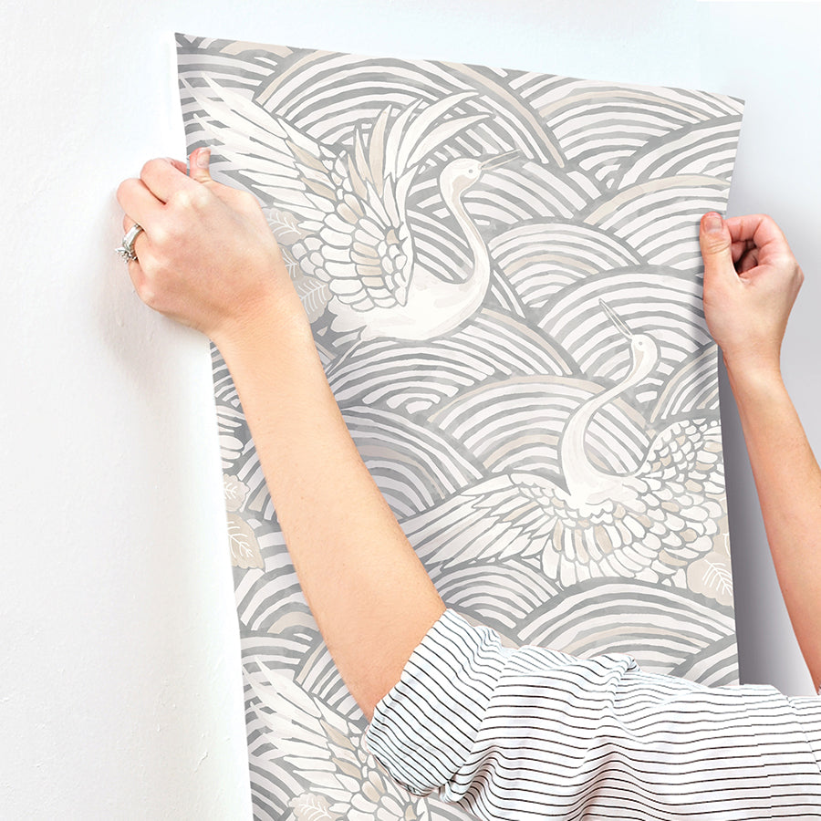 Egret Tidal Dance Wallpaper