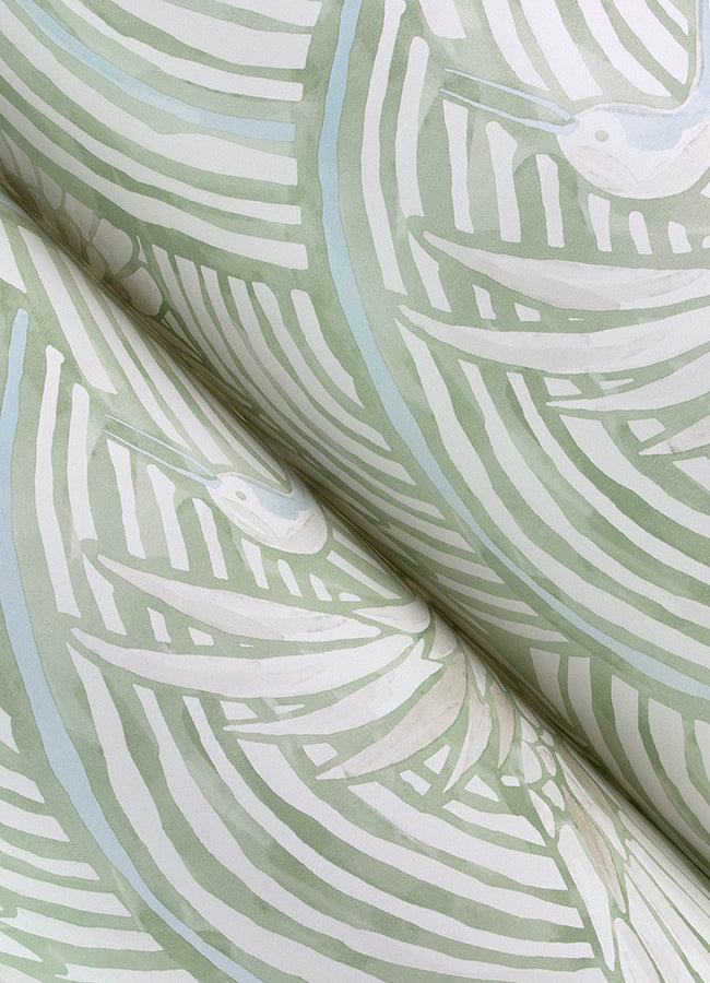 Egret Tidal Dance Wallpaper