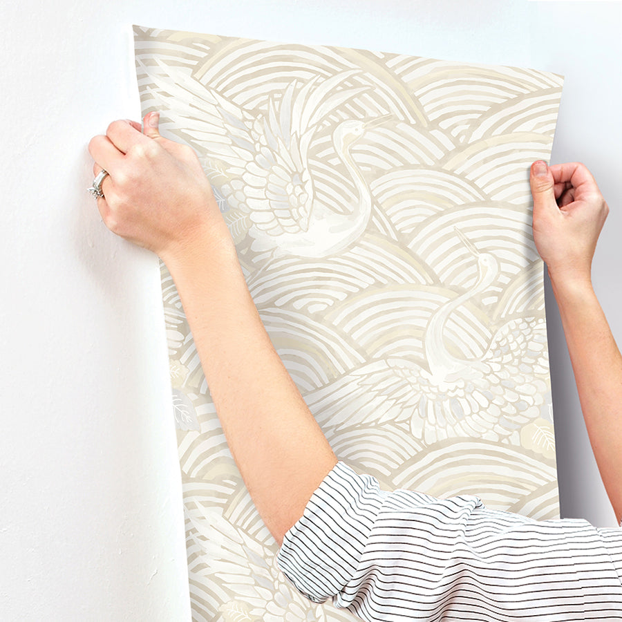 Egret Tidal Dance Wallpaper