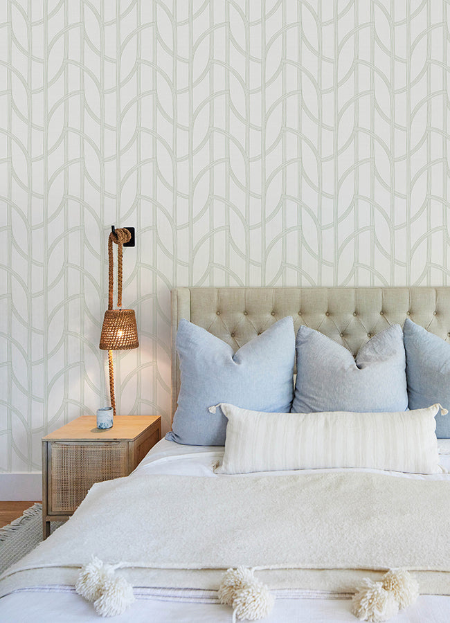 Salvo Curved Trellis Wallpaper