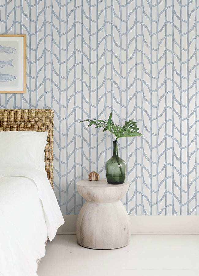 Salvo Curved Trellis Wallpaper