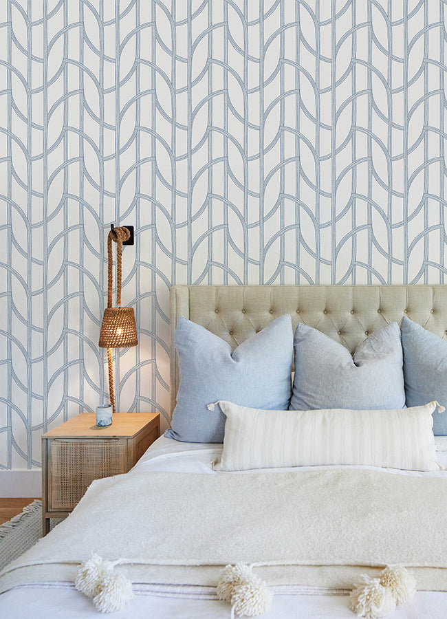 Salvo Curved Trellis Wallpaper