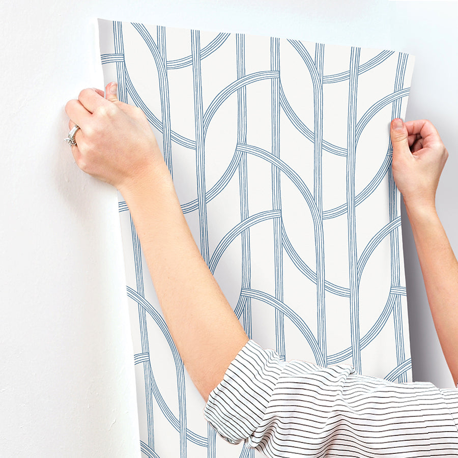 Salvo Curved Trellis Wallpaper