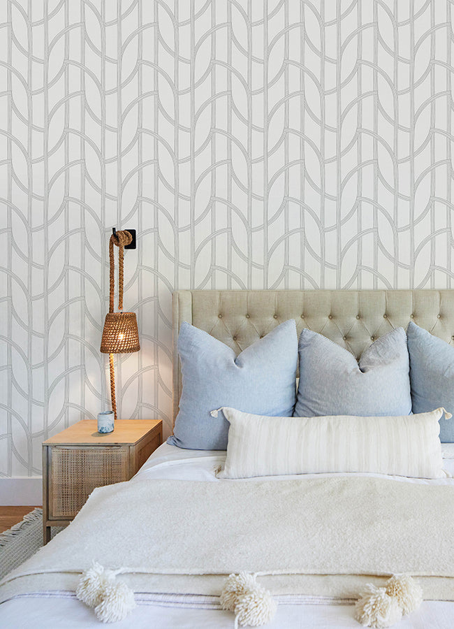 Salvo Curved Trellis Wallpaper