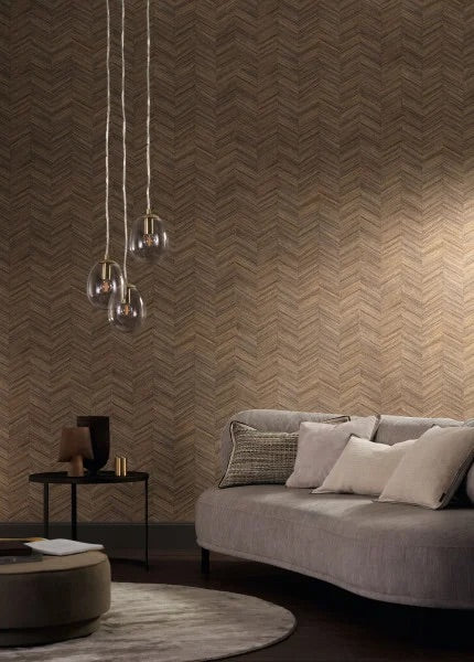 Ocotea Herringbone Wallpaper