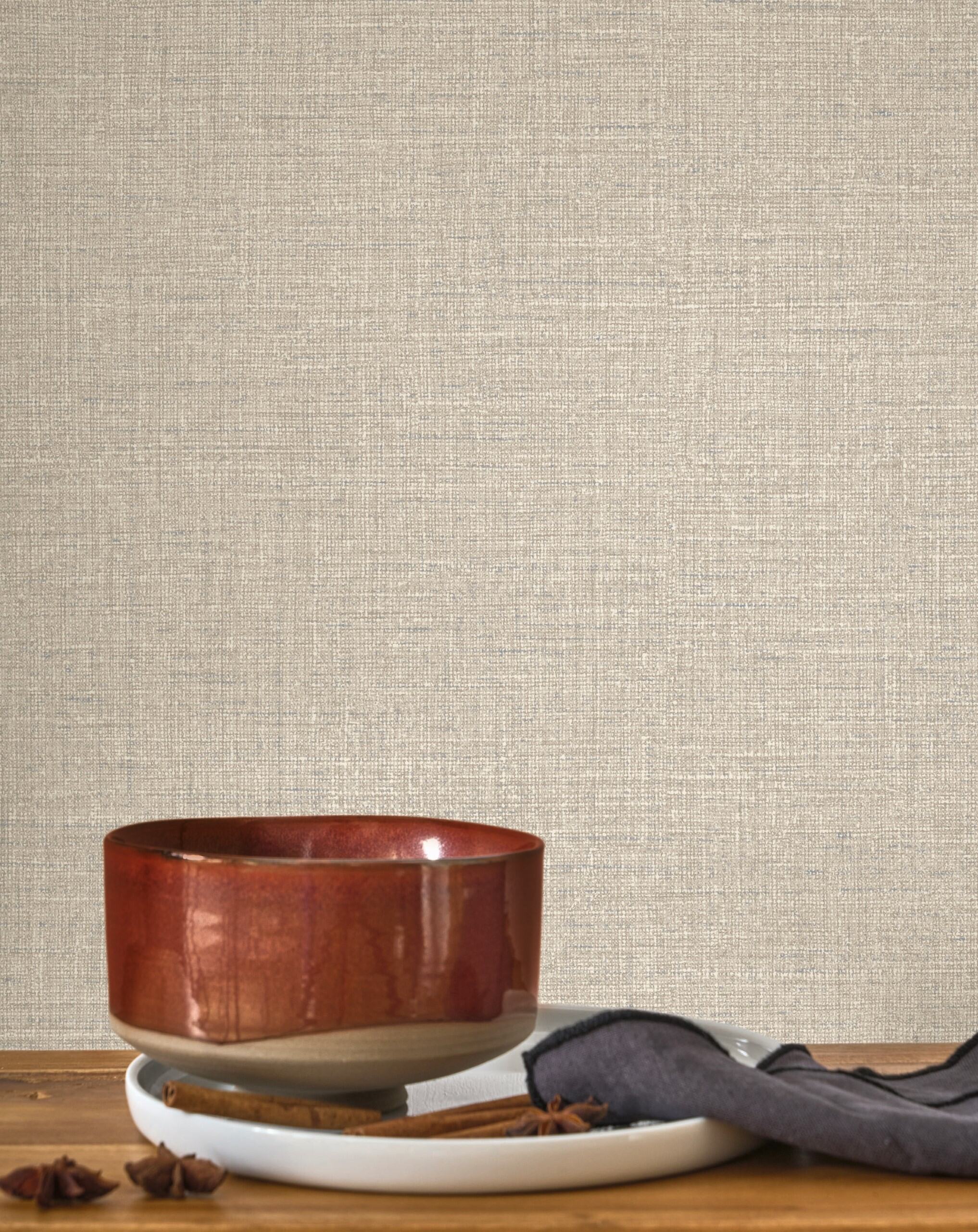 Flax Linen Wallpaper