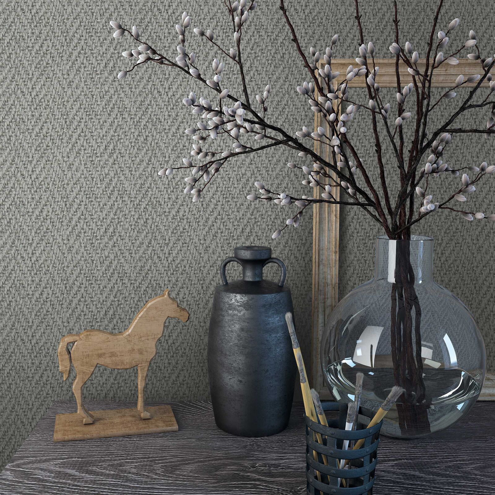 Herringbone Weave Wallpaper