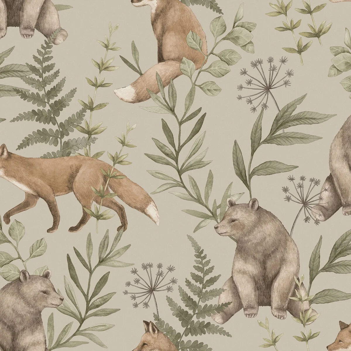 Wild Forest and Friends Wallpaper