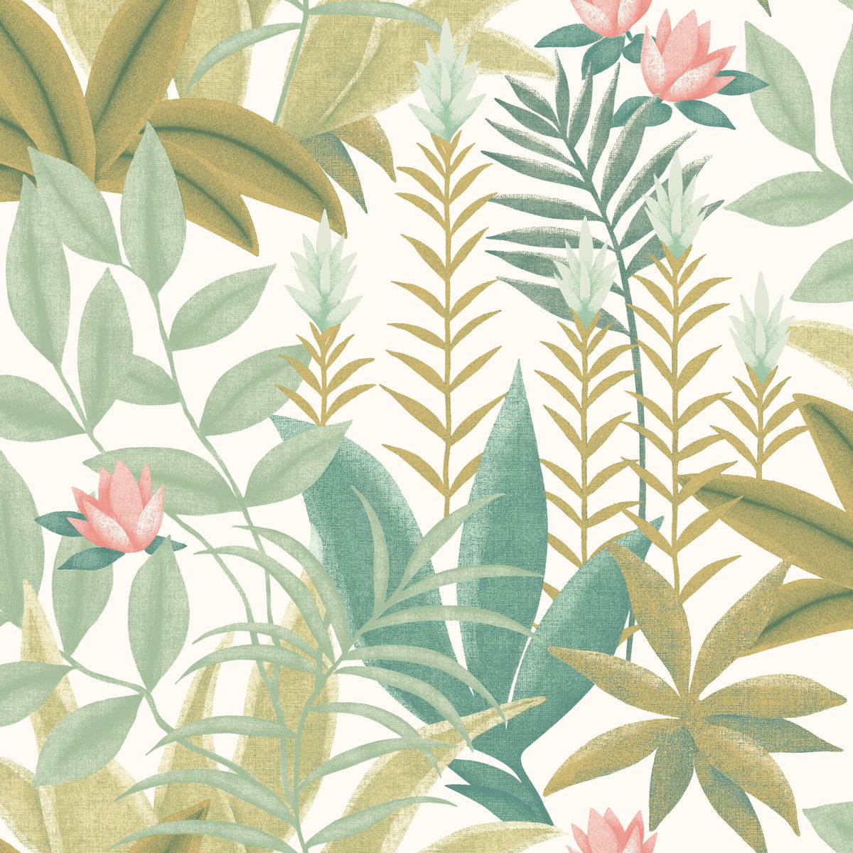 Antipode Botanical Leaf Wallpaper