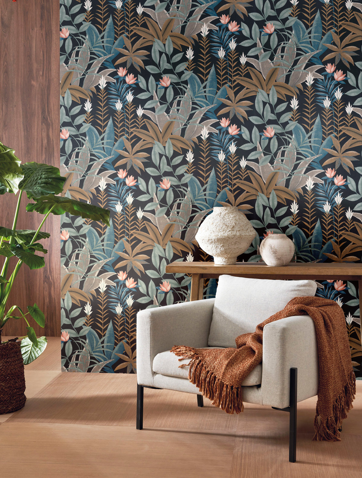 Antipode Botanical Leaf Wallpaper