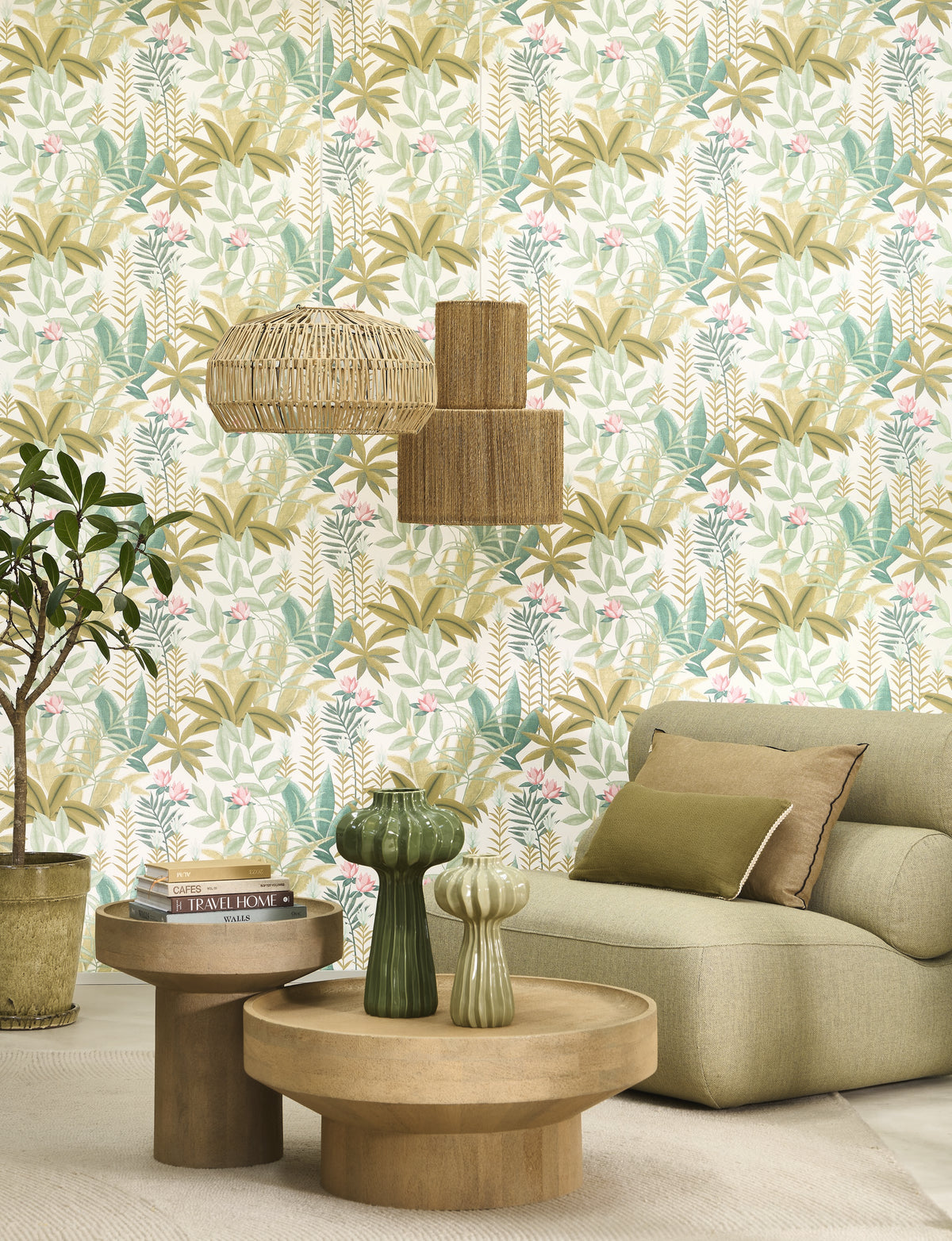 Antipode Botanical Leaf Wallpaper