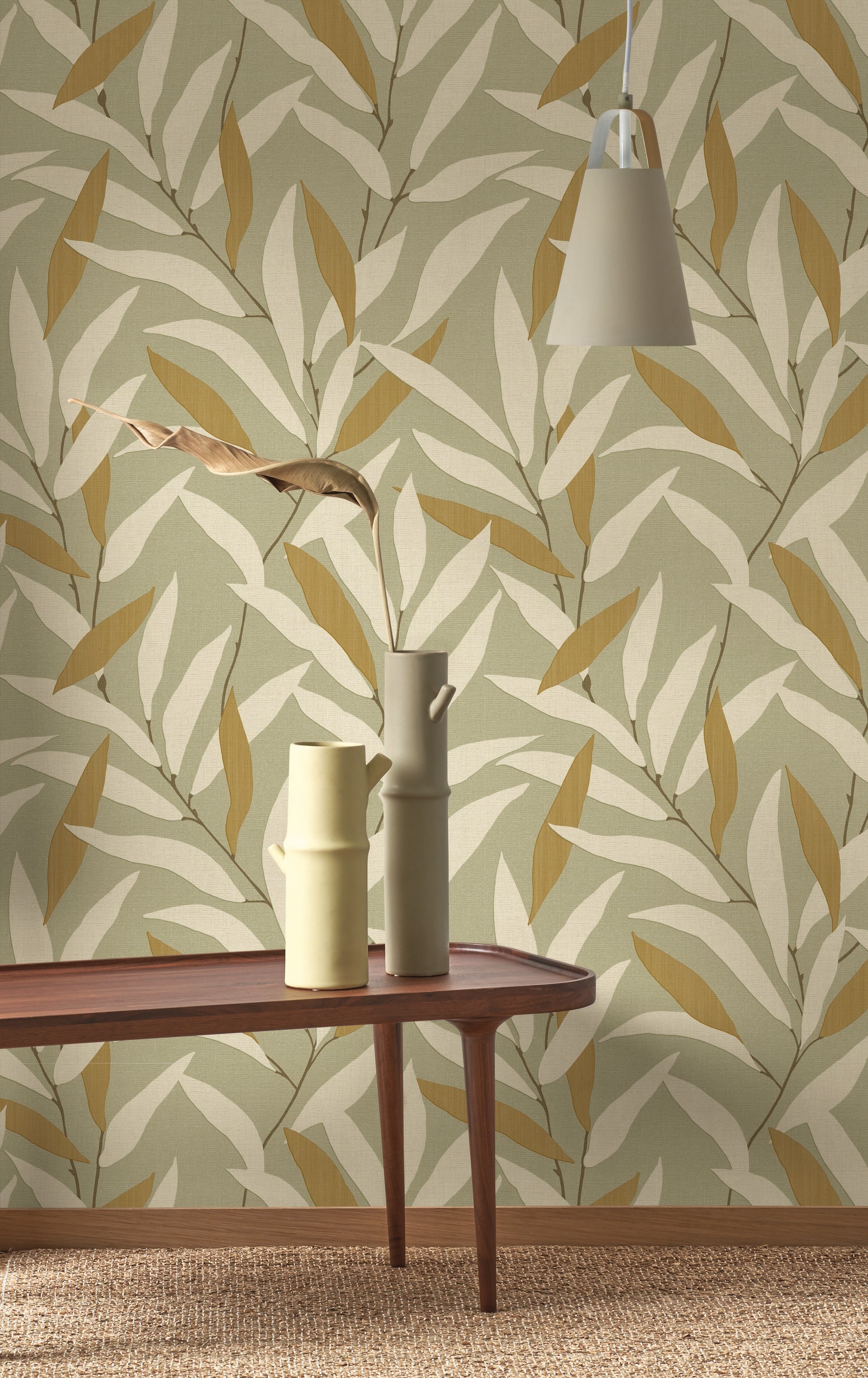 Alba Leaf Wallpaper