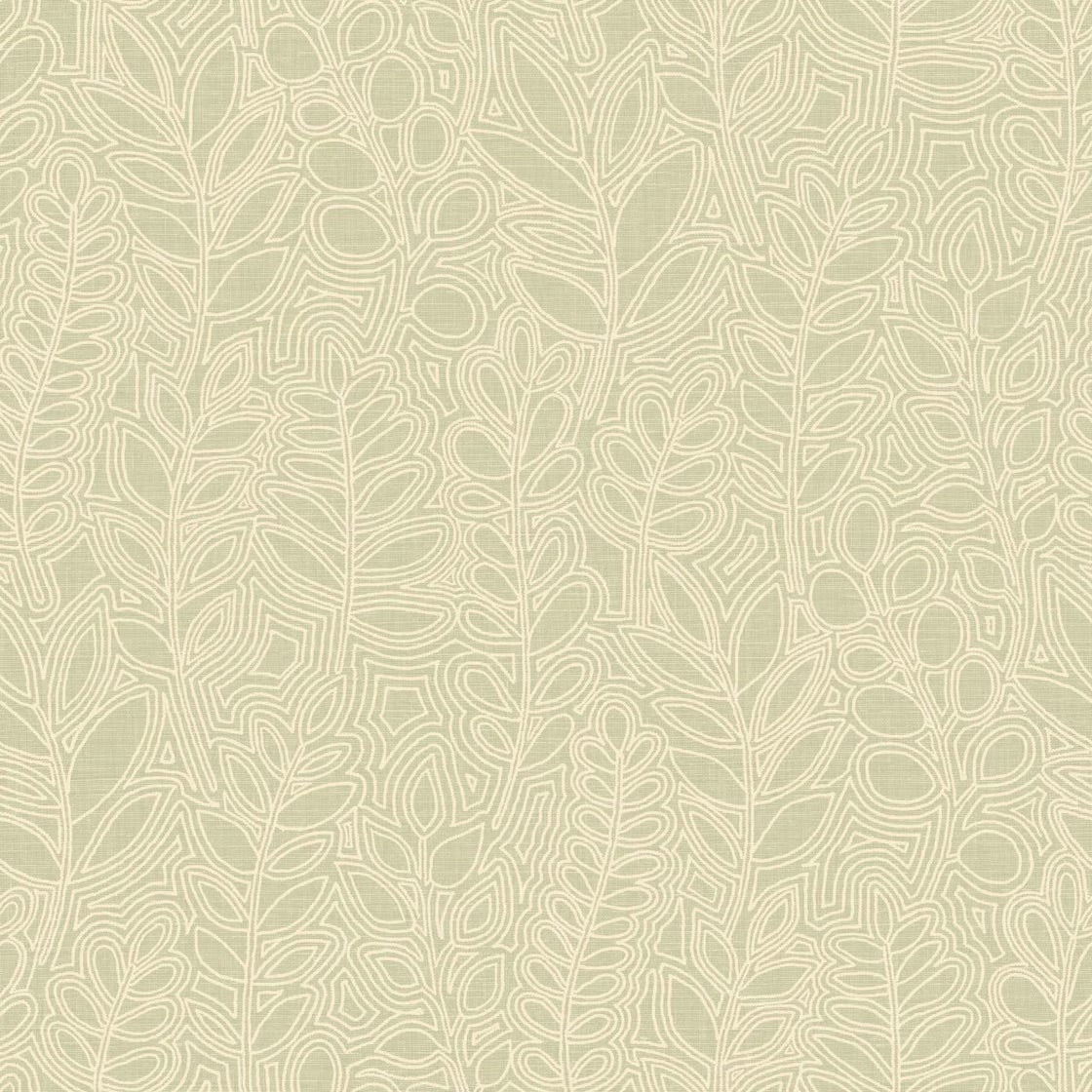 Astragale Leaf Wallpaper