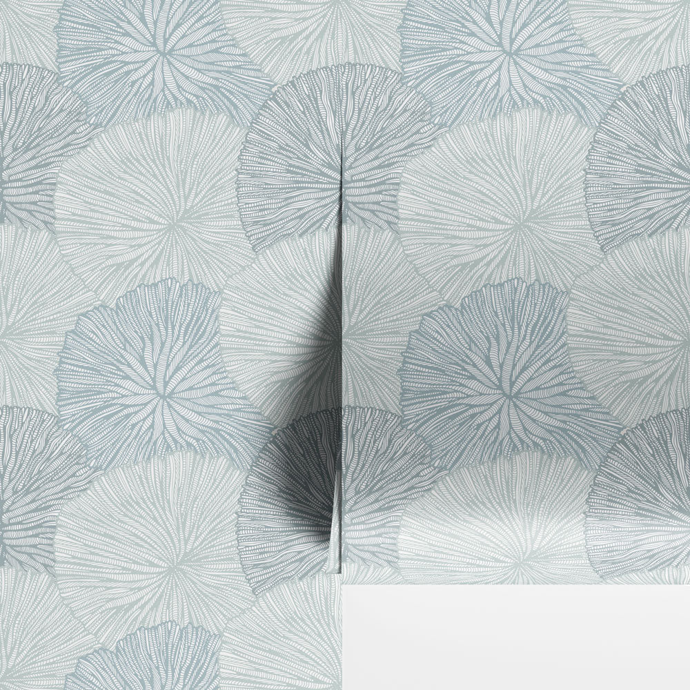 Coral Medal Weave Wallpaper