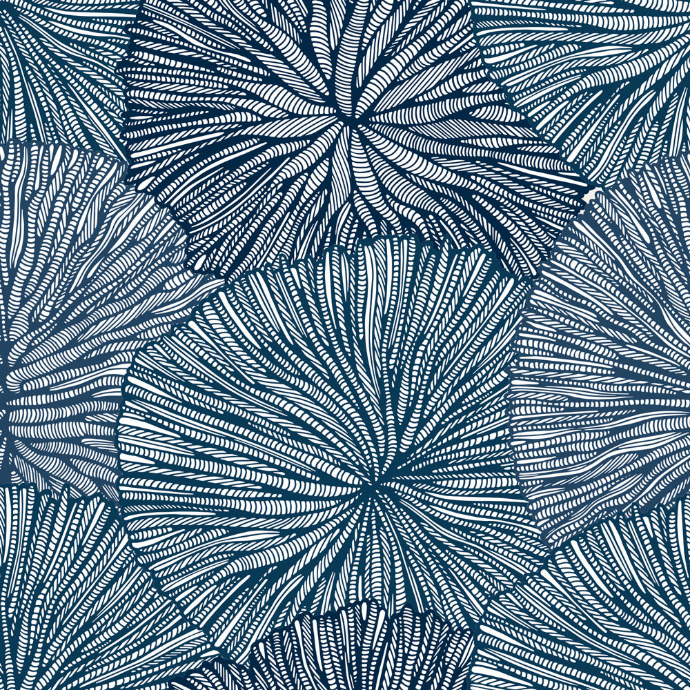 Coral Medal Weave Wallpaper