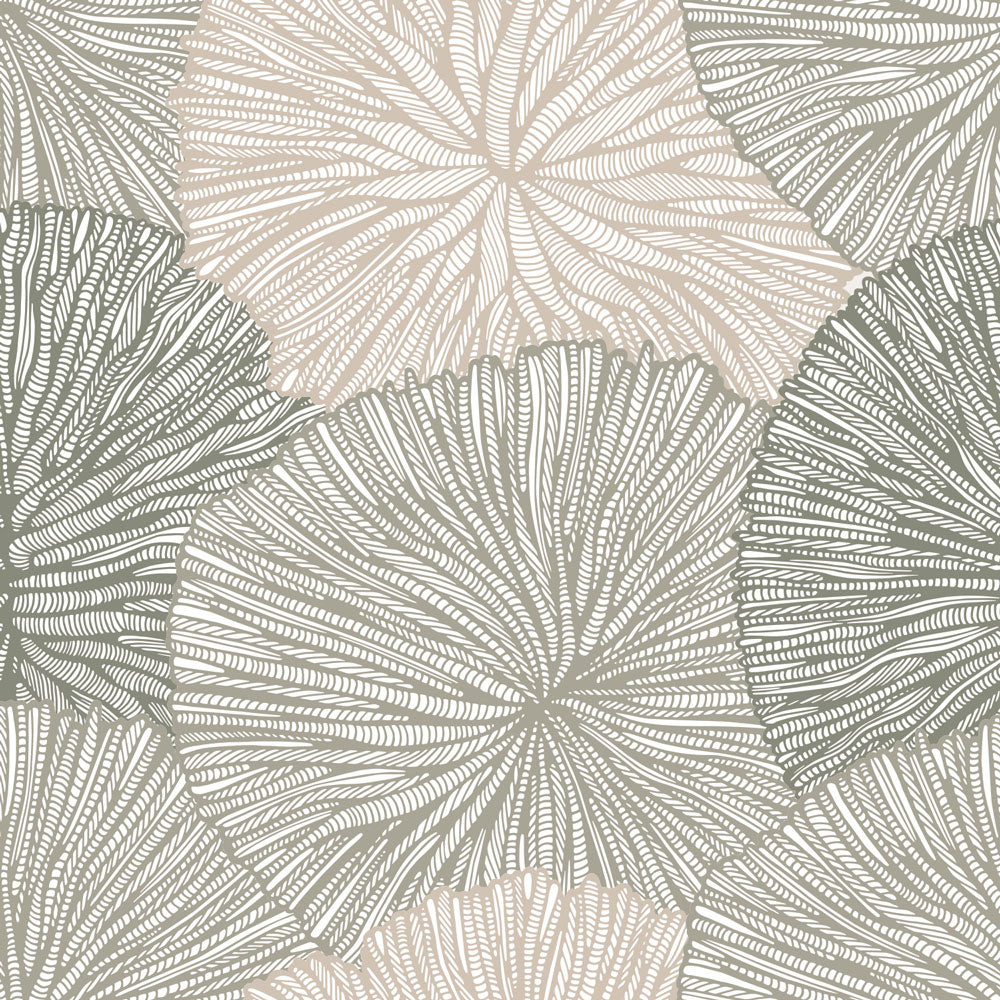 Coral Medal Weave Wallpaper