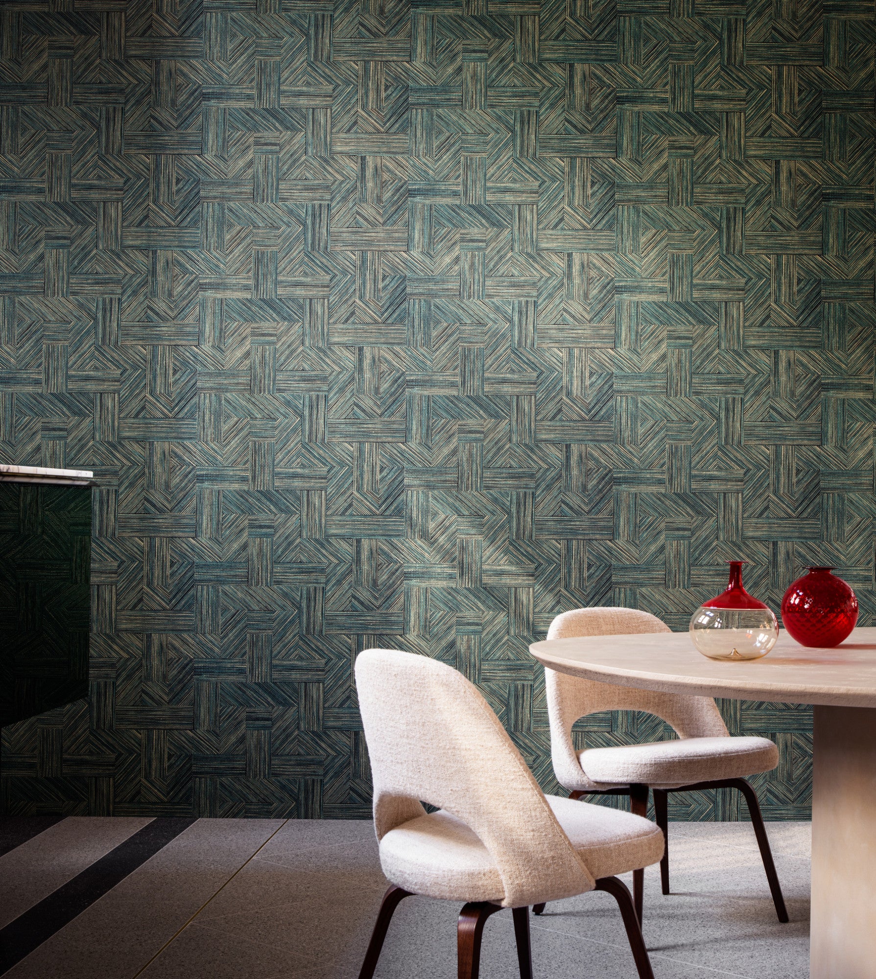 Intarsio Geometic Wallpaper