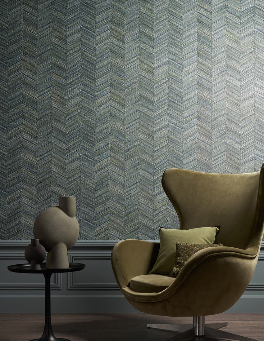 Ocotea Herringbone Wallpaper