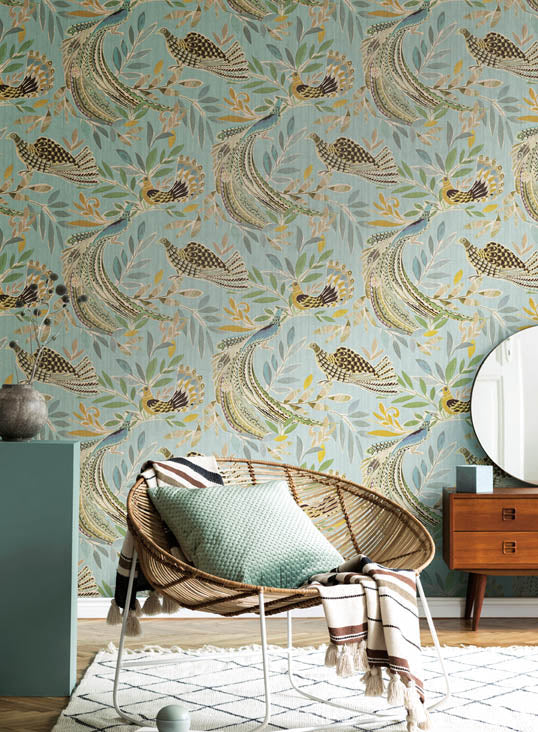 Parasio Peacock Wallpaper