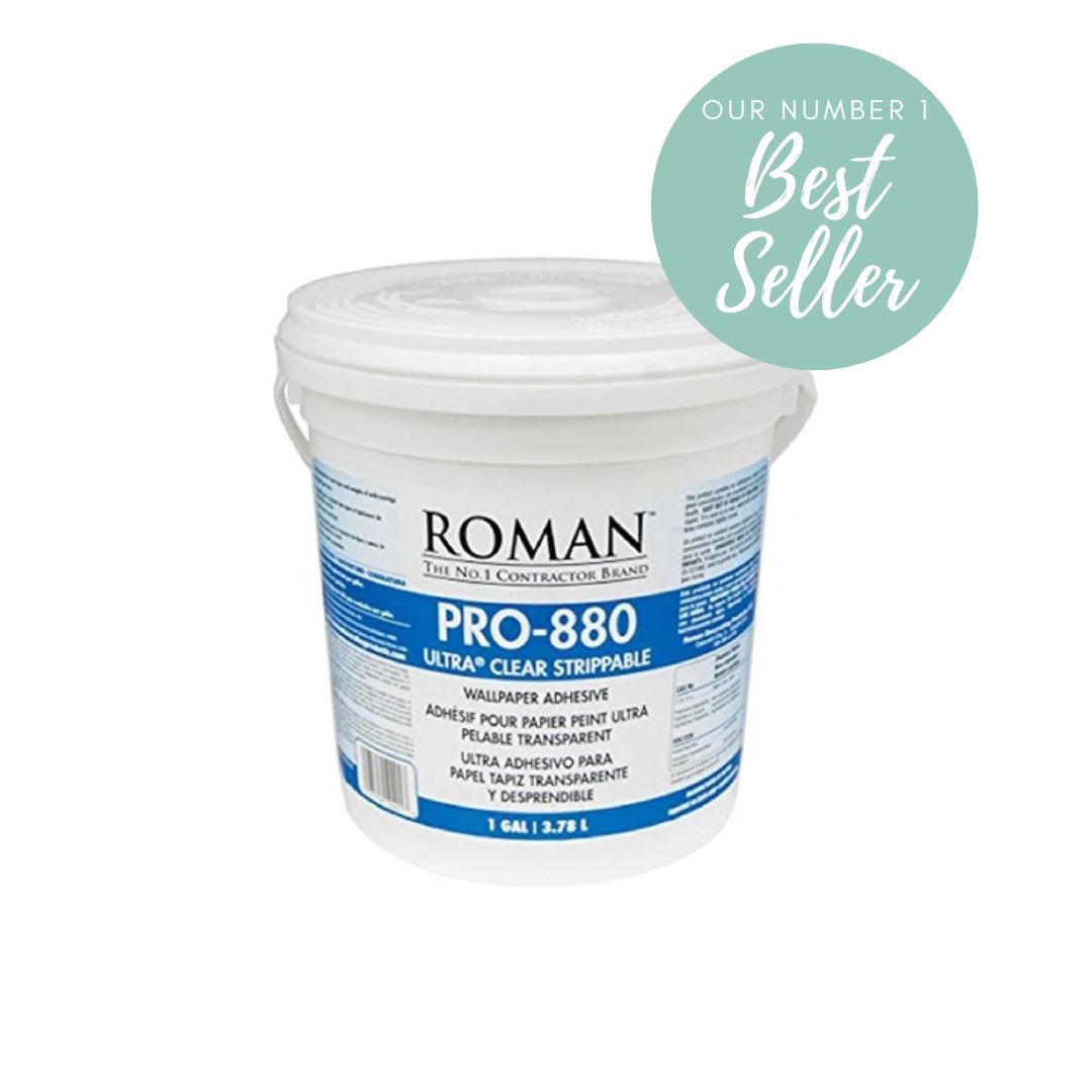 Roman Pro-880 Ultra Clear Strippable Wallpaper Adhesive Glue 3.75 Litres -NOW 4L
