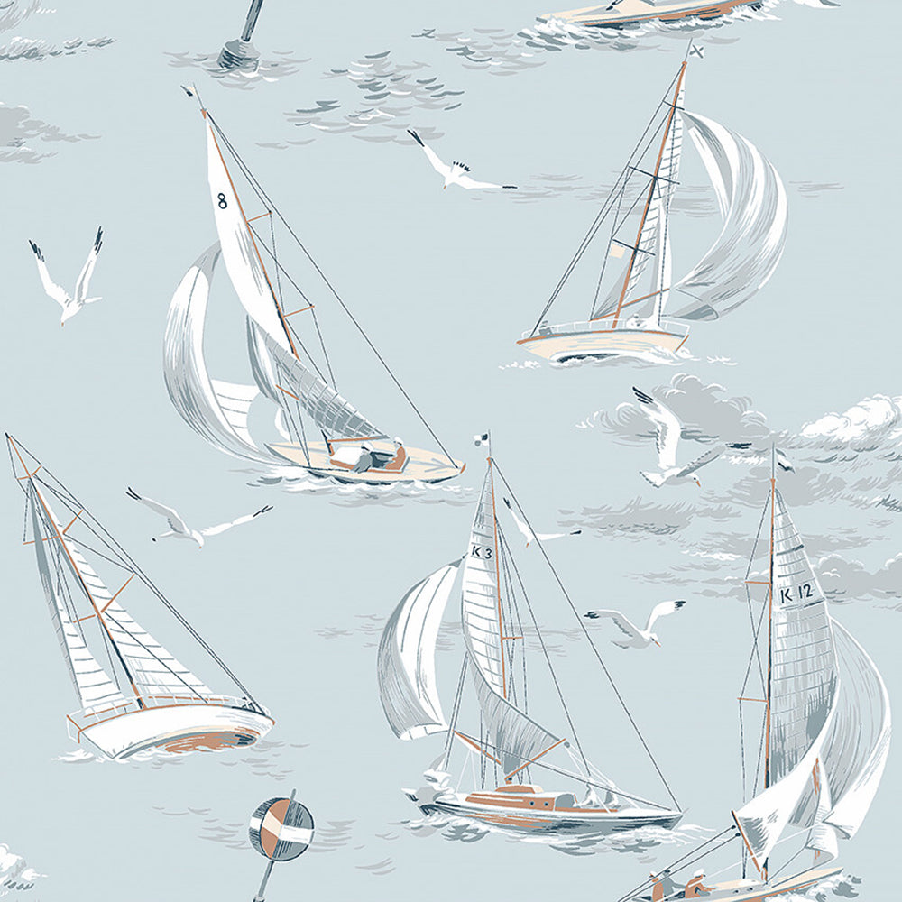 Sailboats Nautical Wallpaper