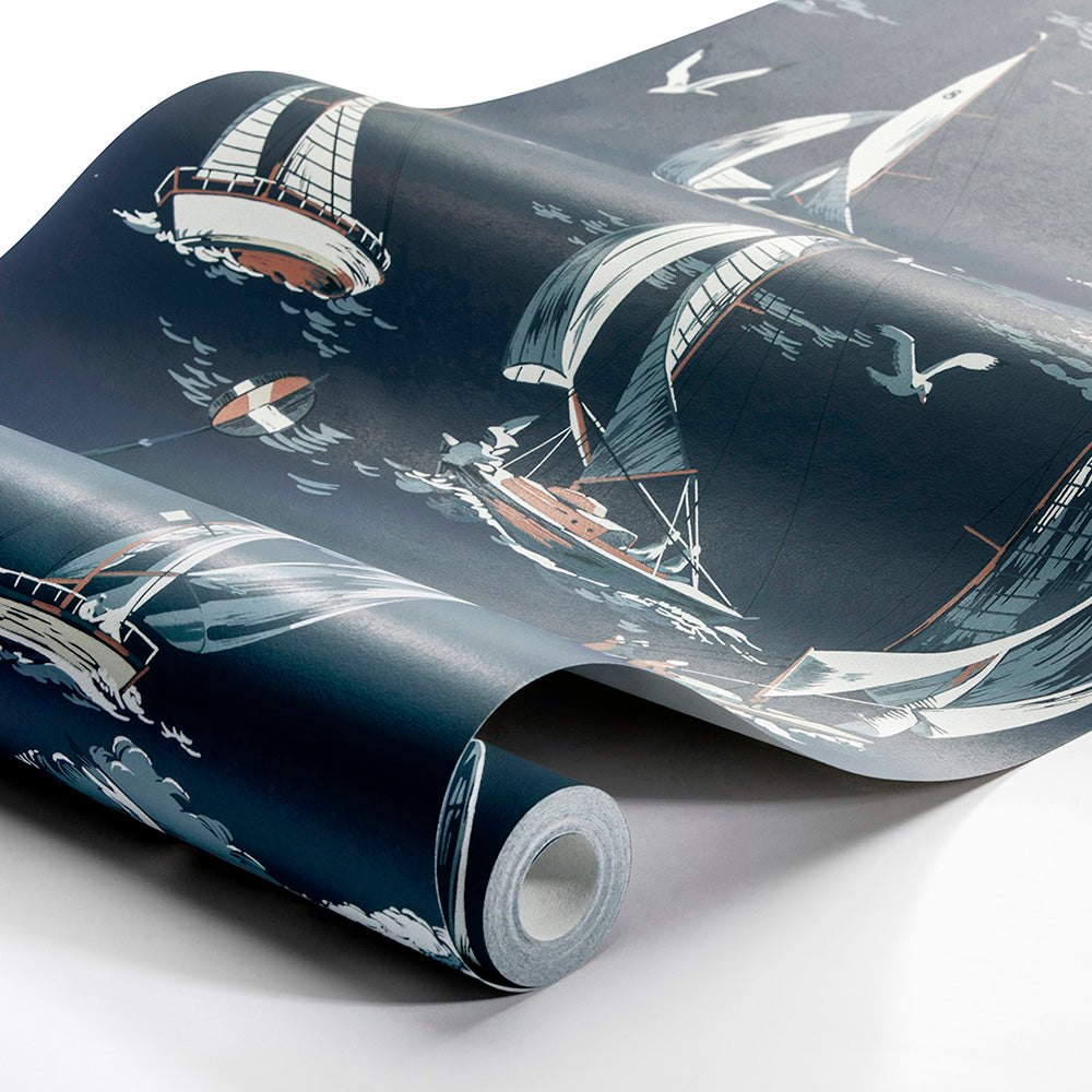 Sailboats Nautical Wallpaper