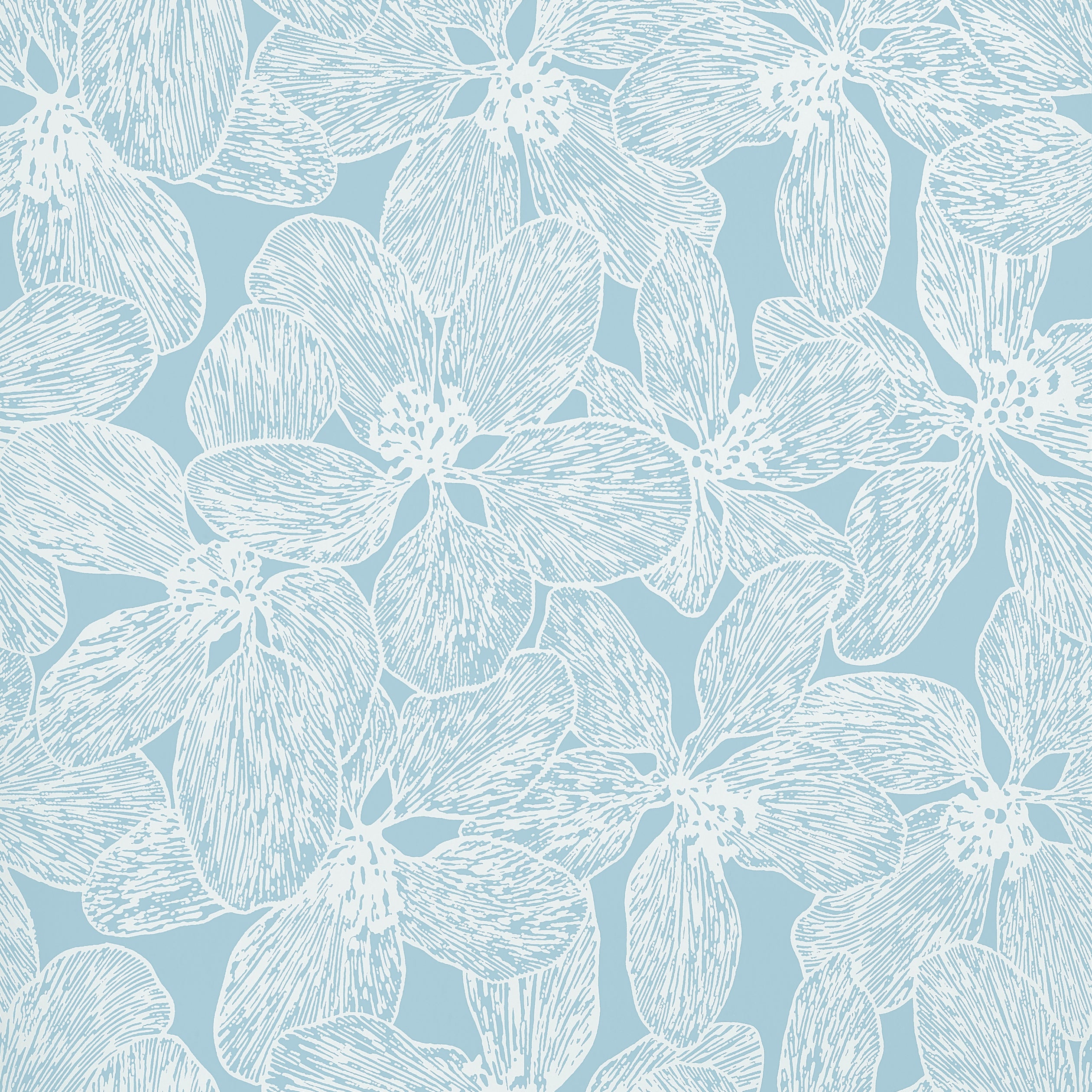 Island Orchid Floral Wallpaper