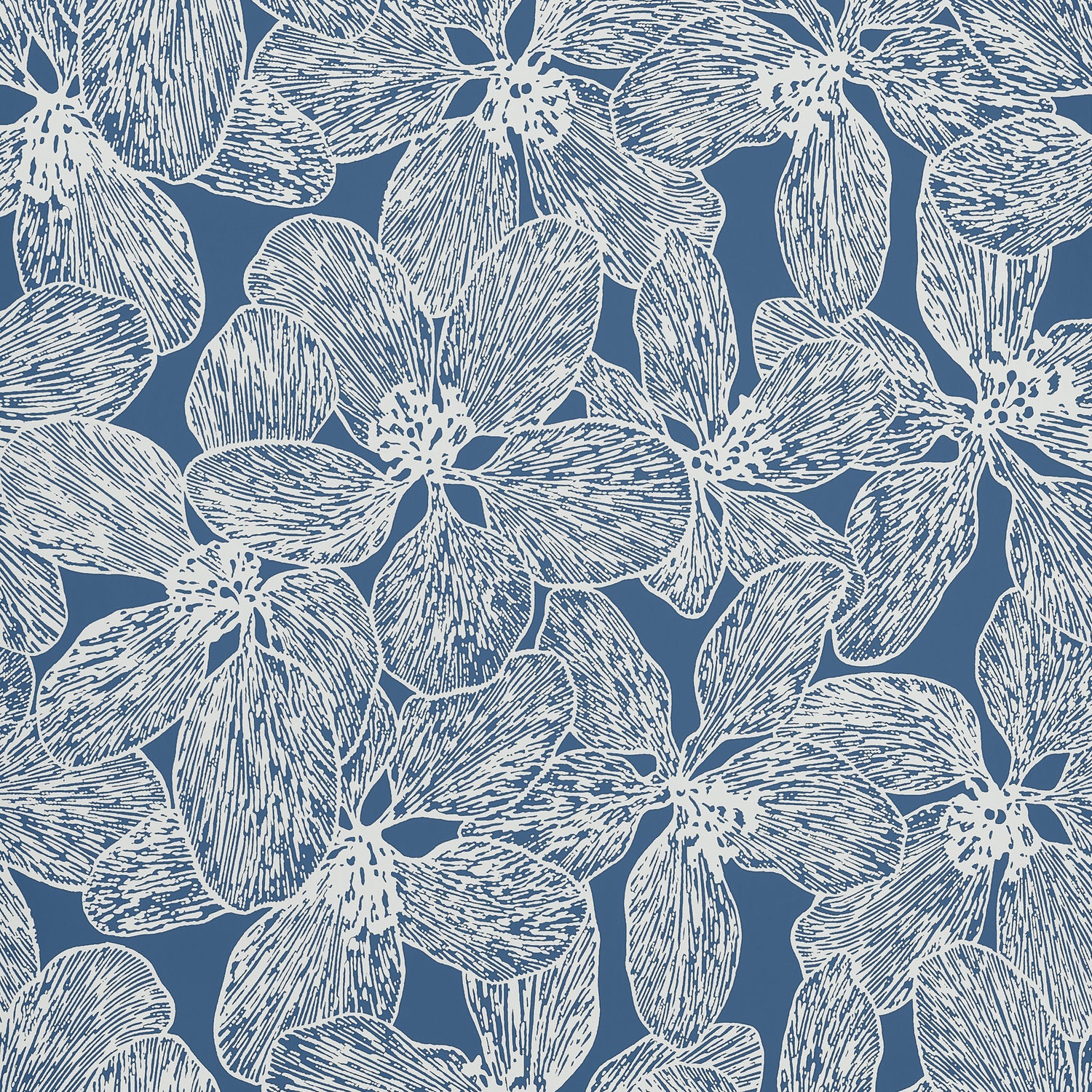 Island Orchid Floral Wallpaper