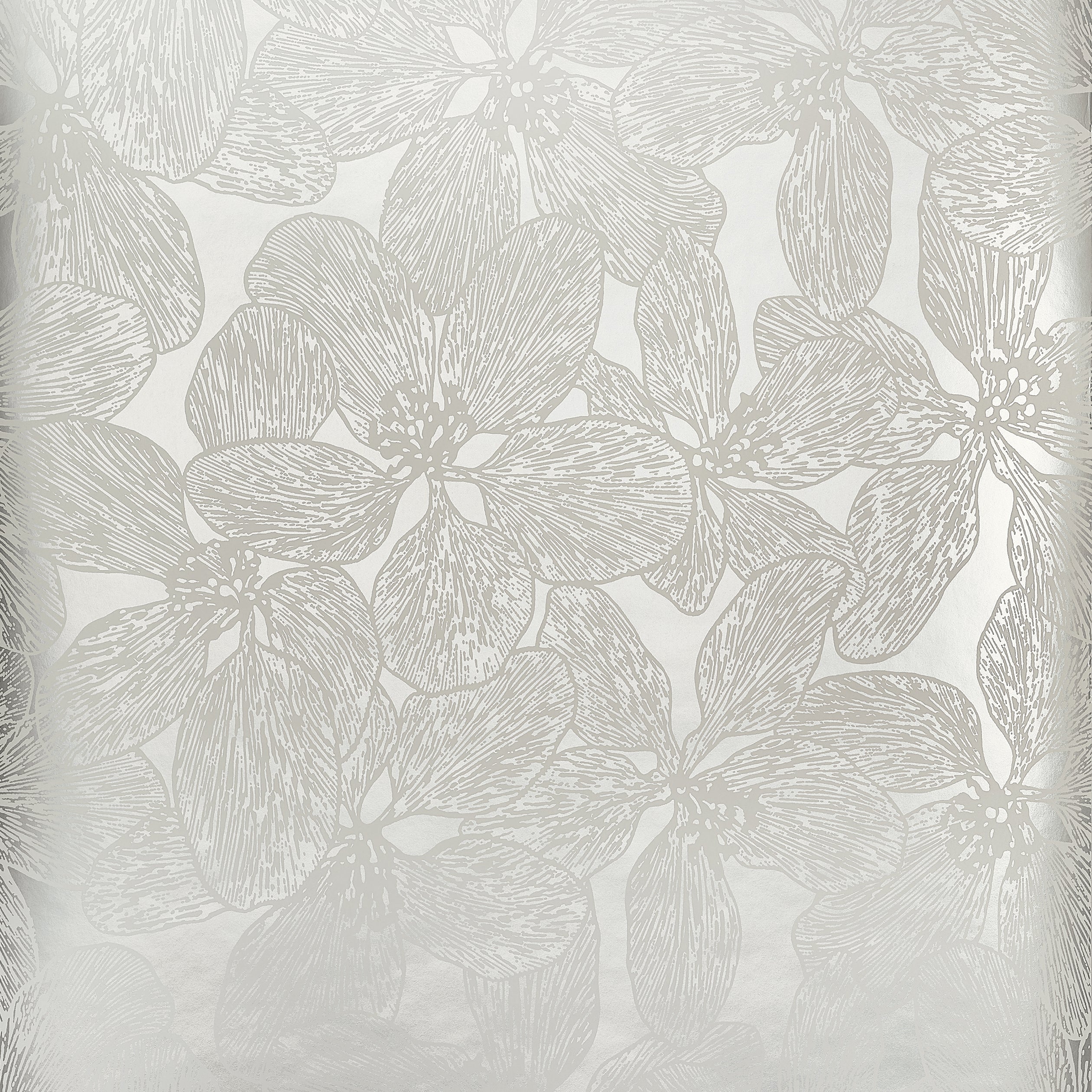 Island Orchid Floral Wallpaper