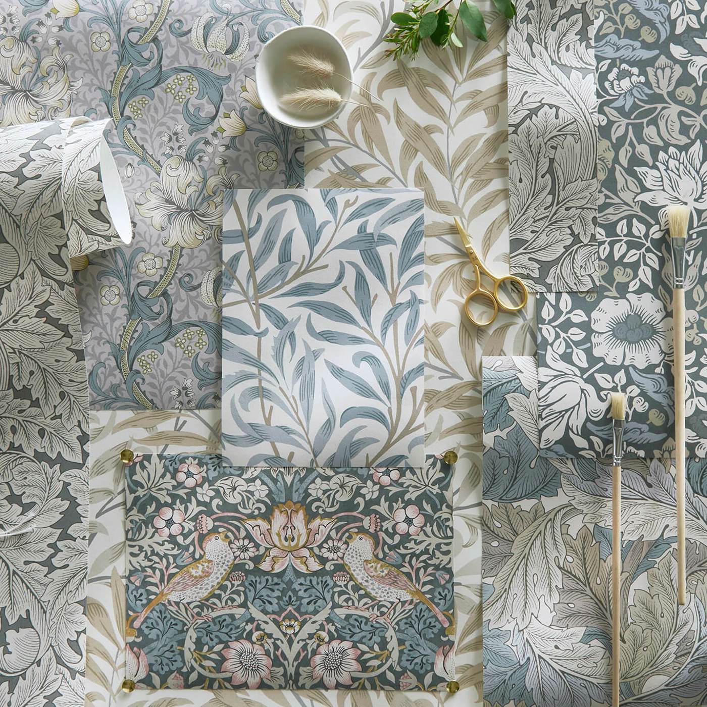 Mallow Wallpaper by William Morris