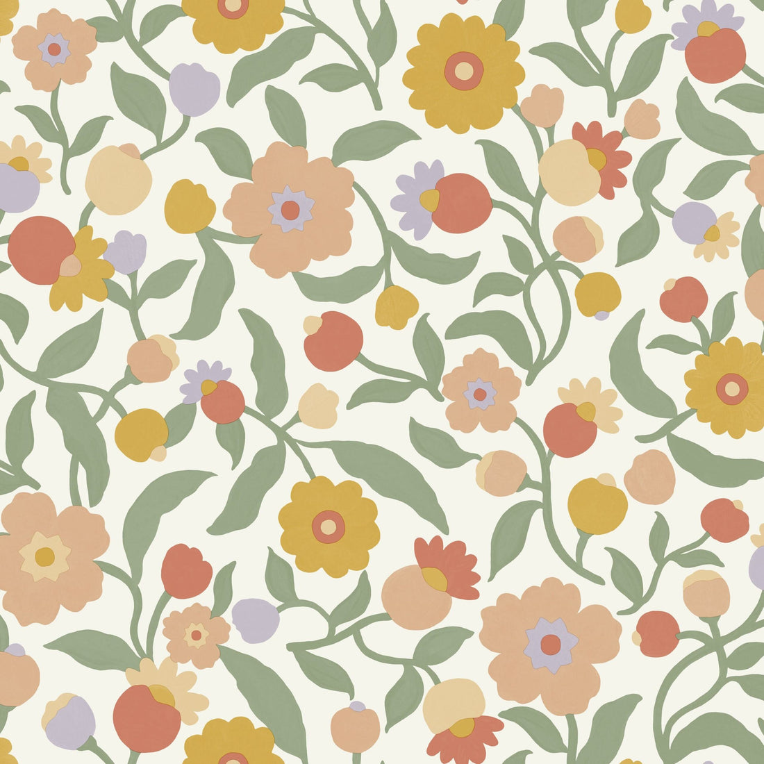 Capucine Floral Wallpaper