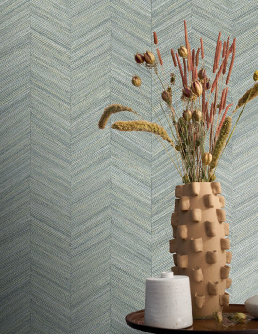 Ocotea Herringbone Wallpaper