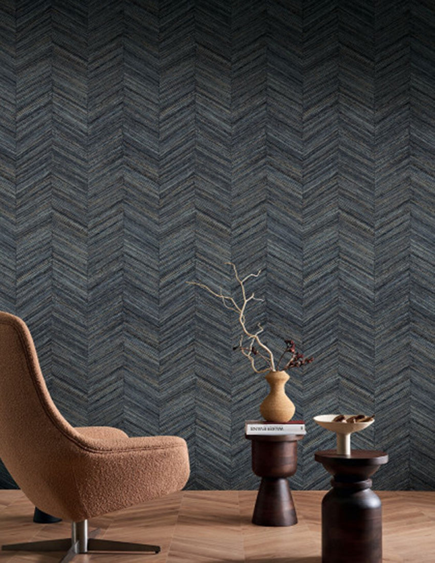 Ocotea Herringbone Wallpaper