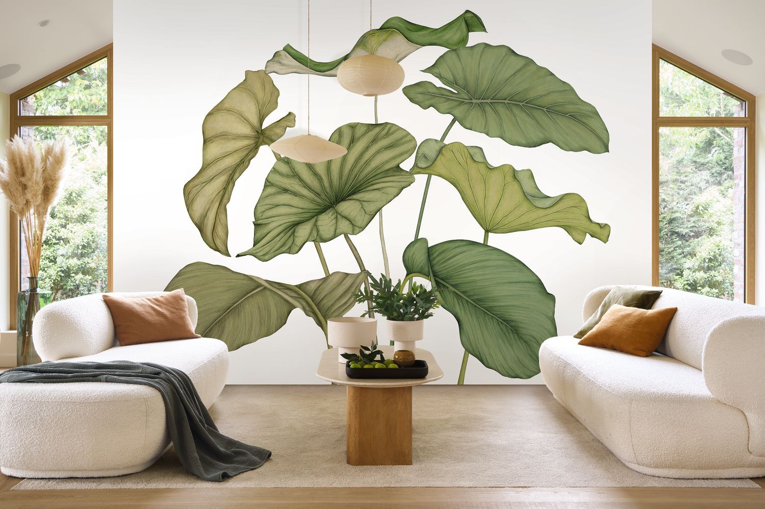 Alocasia Plant Mural