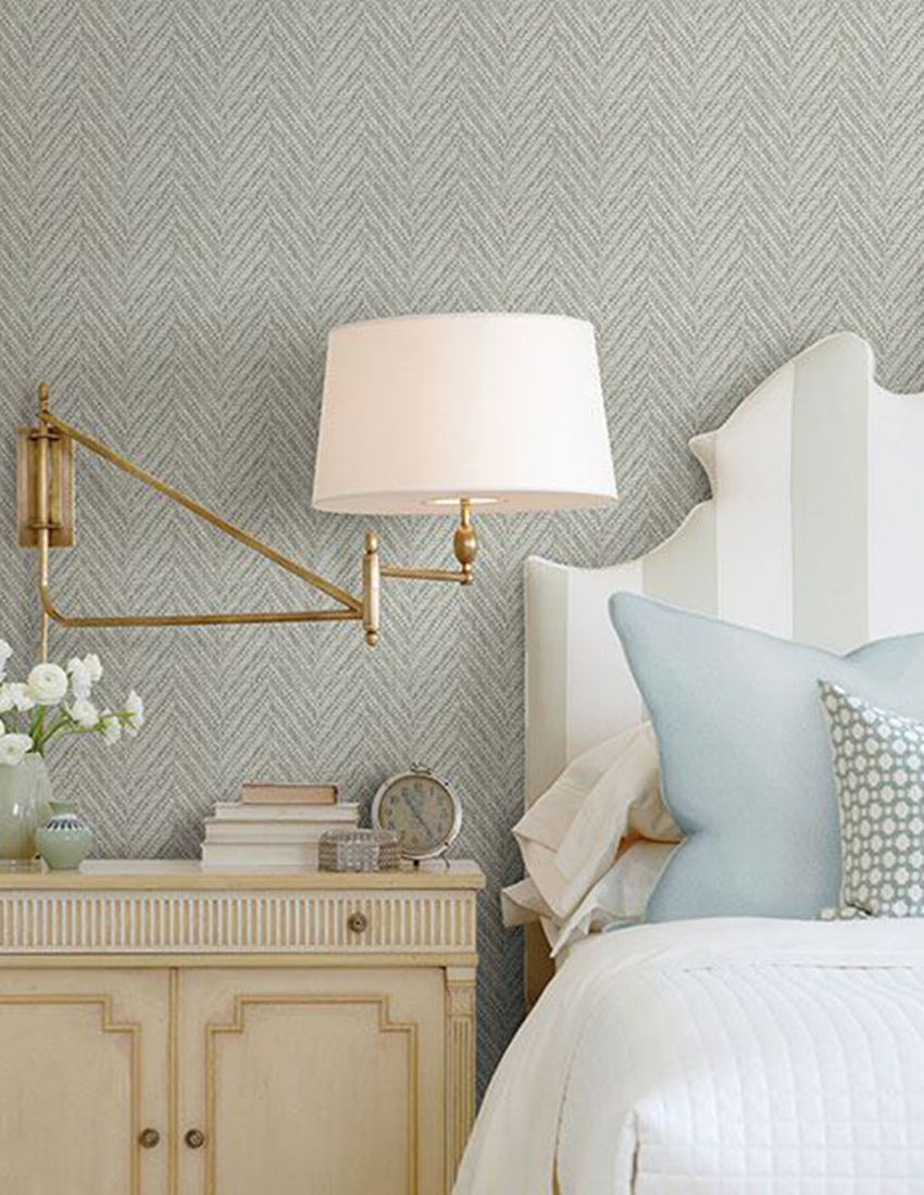 Ziggity Faux Grasscloth Wallpaper by Sarah Richardson – Wallpaper Lane