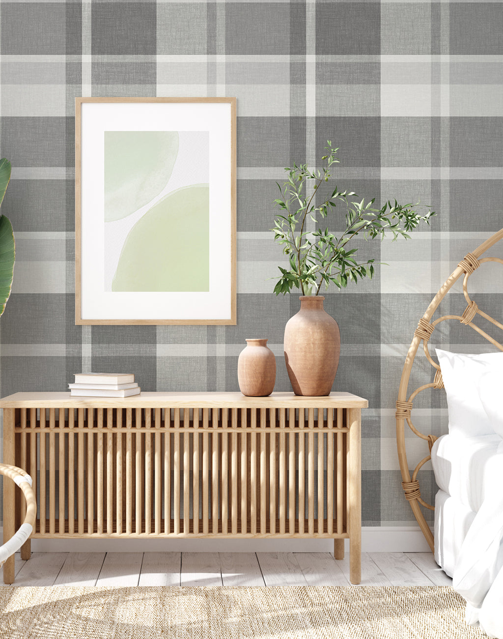Madaket Plaid Wallpaper
