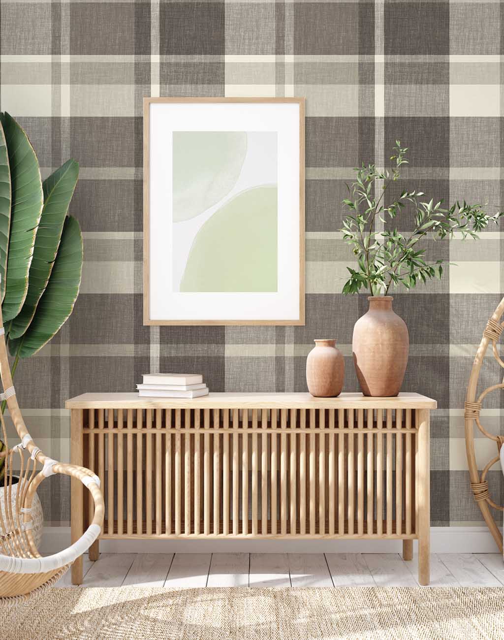 Madaket Plaid Wallpaper
