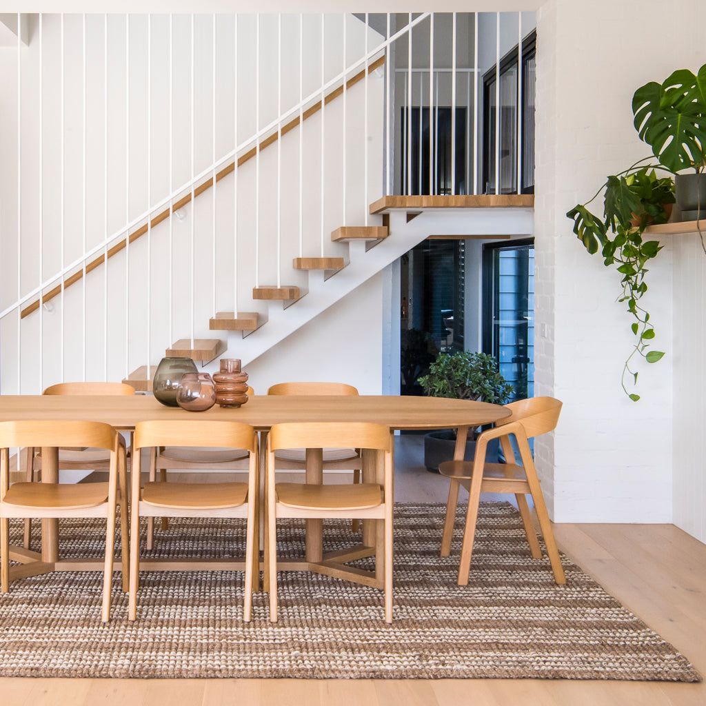 Osbourne Stripe Jute Rugs, Runners & Mats