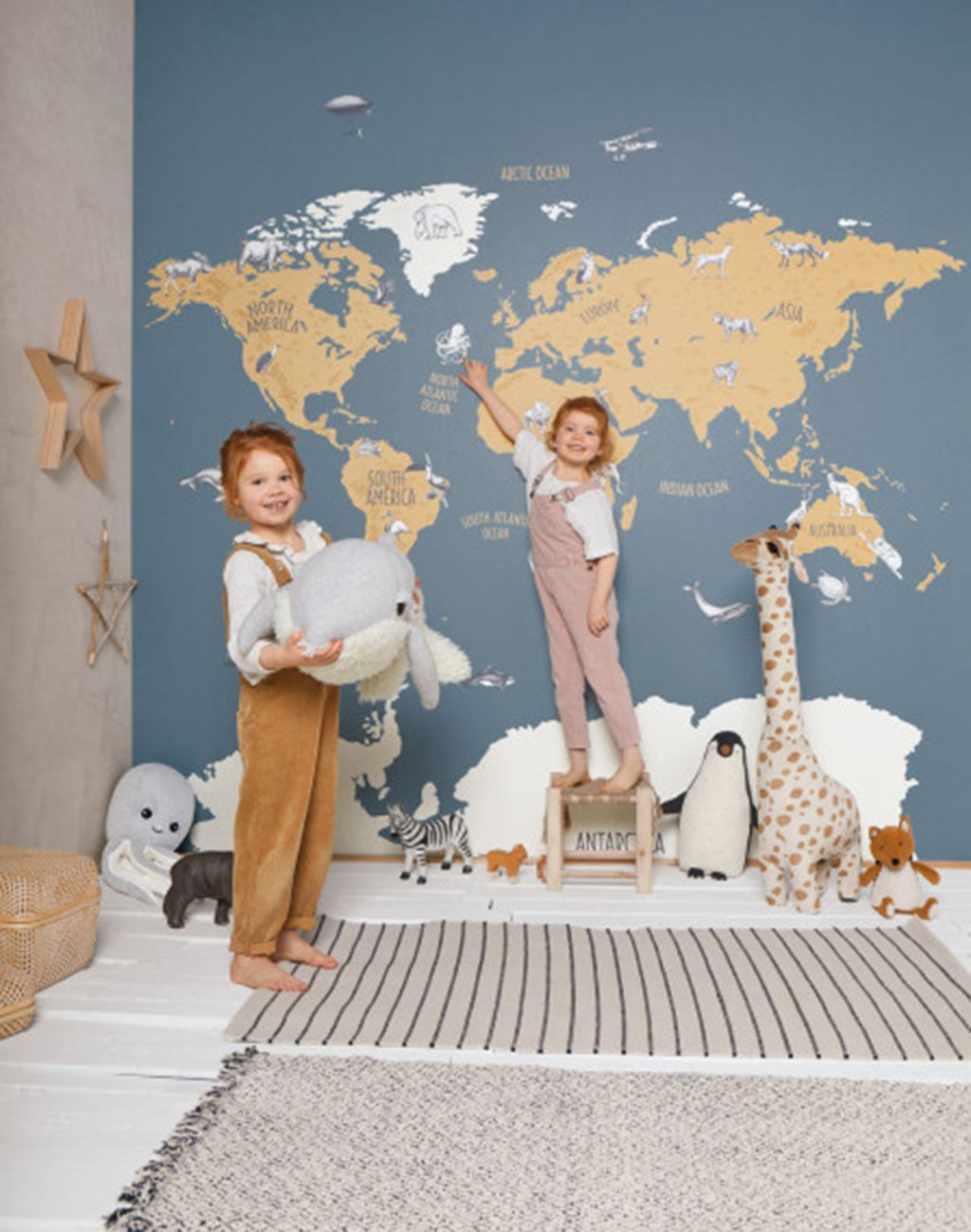 World Map Wall Panel