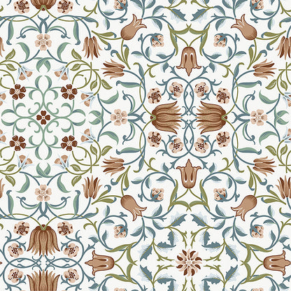 Holland Park Blue Floral Wallpaper