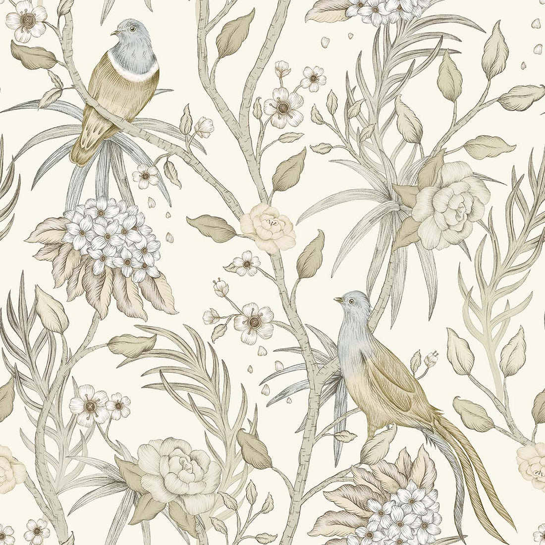 Maharaja Birds- Daisy Bennett Wallpaper