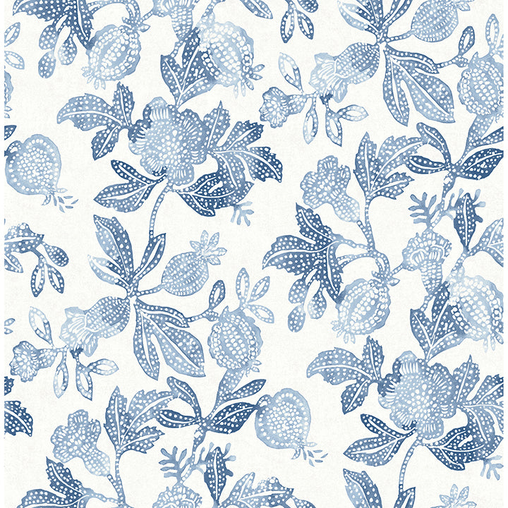 Beach Rose Floral Wallpaper