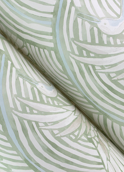 Egret Tidal Dance Wallpaper