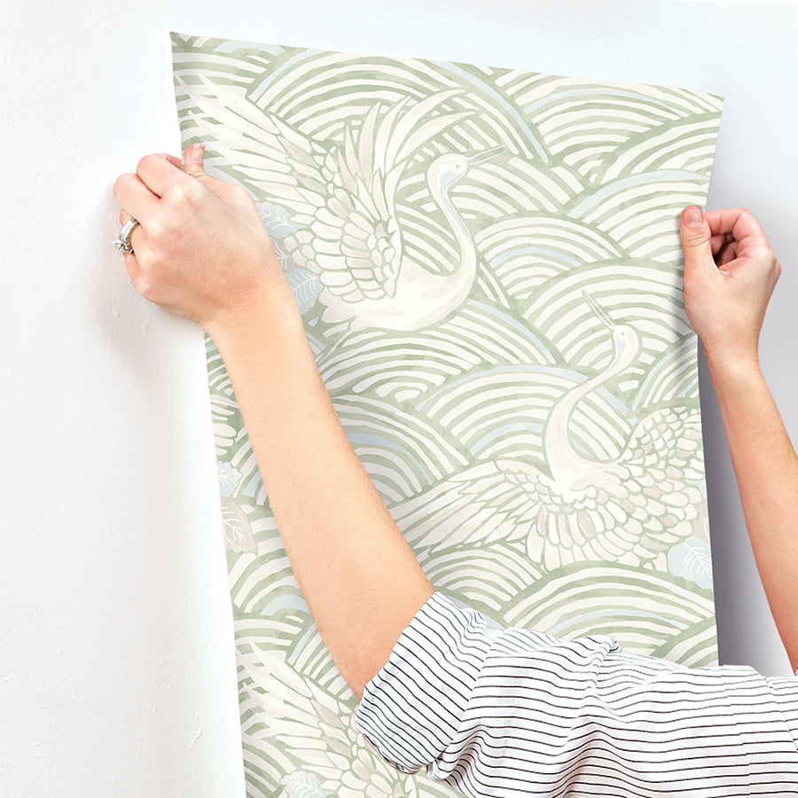 Egret Tidal Dance Wallpaper